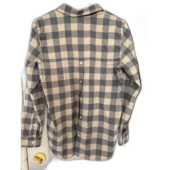 NWT Madewell Classic Ex-Boyfriend Button-Back Shirt/Buffalo Check/SMALL H3267 - Picture 5 of 7